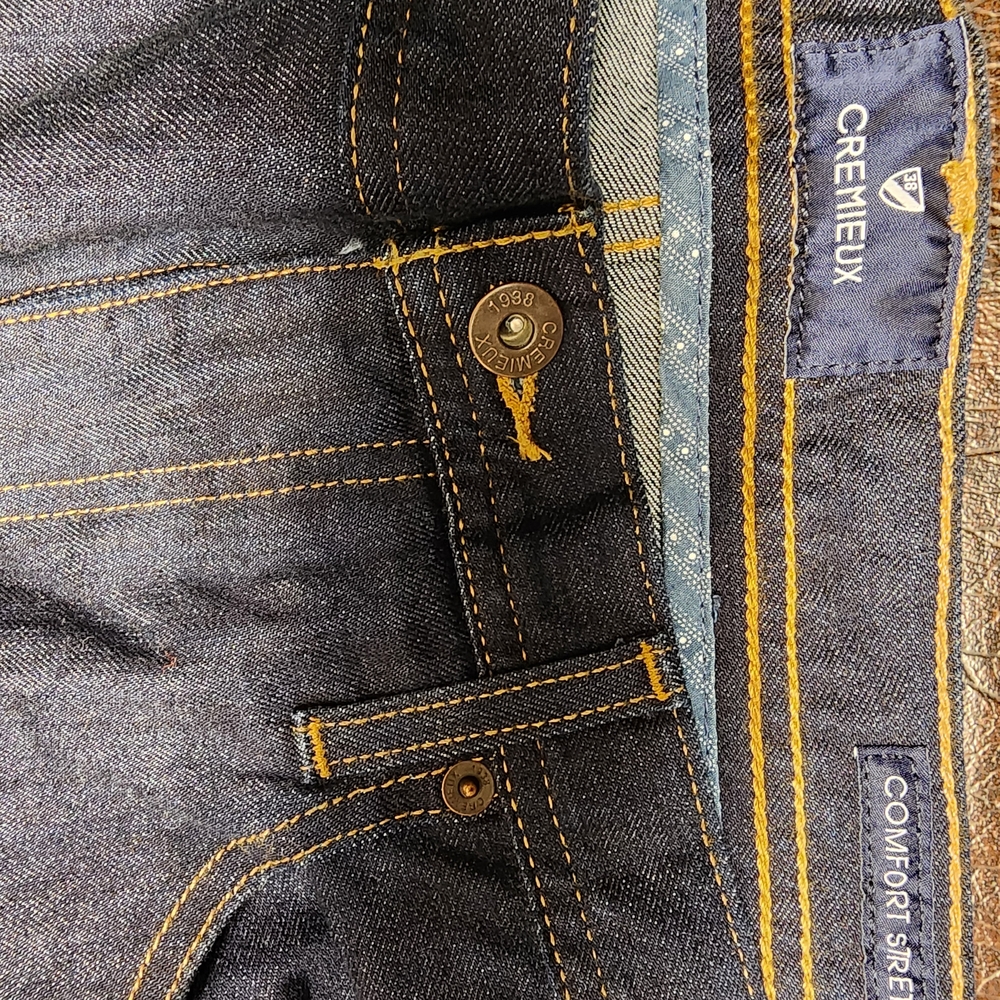 3 Pairs Of Daniel Cremieux Relaxed Fit Blue Jeans Dark Denim, Black & Stone Wash - Picture 9 of 16